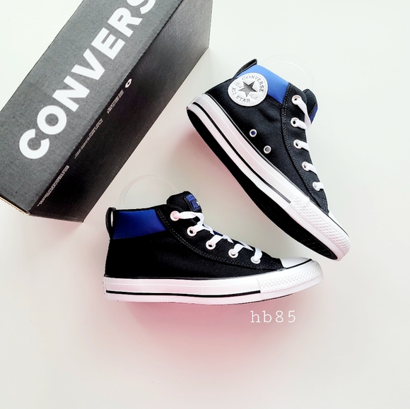 Converse Shoes - Converse Chuck Taylor All Star Street Mid Black/Wh